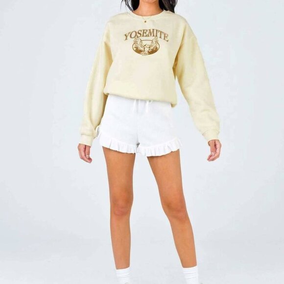 #1❤️ NEW YOSEMITE OVERSIZED CREWNECK SWEATSHIRT CREAM - Picture 4 of 6